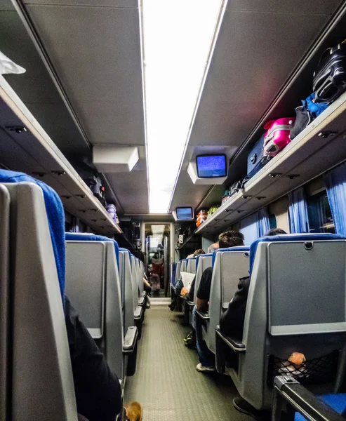 Chairs in the train interior — Stock Photo, Image