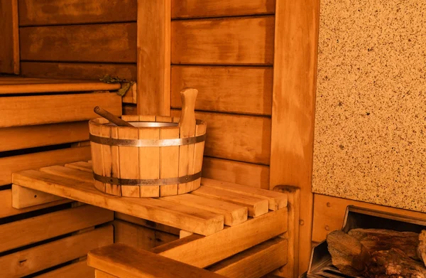 Sala de sauna de madera — Foto de Stock