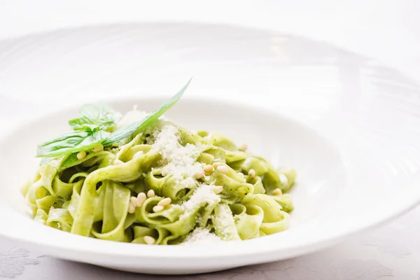 Italiaanse groene pasta — Stockfoto