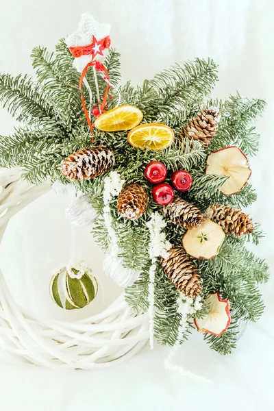 Decorazione della corona di Natale — Foto Stock