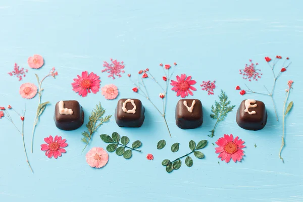 Postre de chocolate para el día de San Valentín —  Fotos de Stock