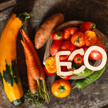 Muhtelif çiğ sebze