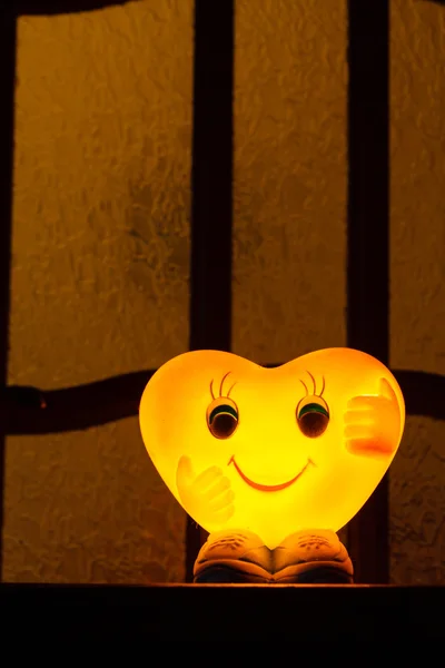 Happy heart lamp — Stock Photo, Image