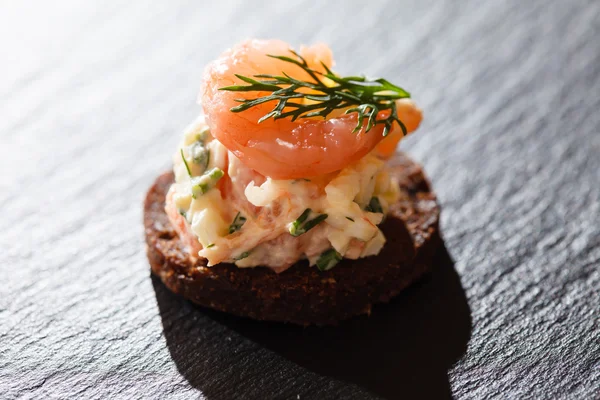 Chutné čerstvé canape — Stock fotografie