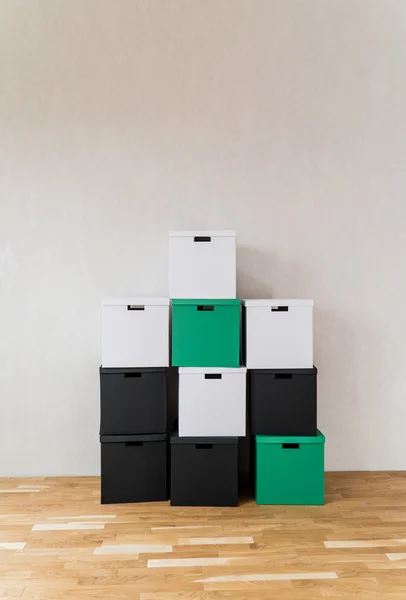 Stack of cardboard boxes — Stock Photo, Image