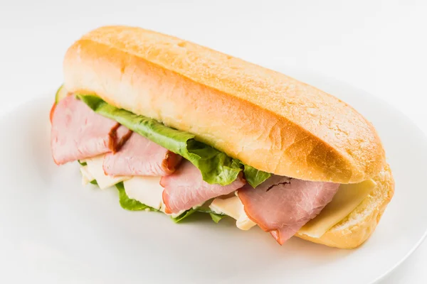 Lekker stokbrood sandwich — Stockfoto