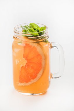 kavanoz içinde taze limonata 