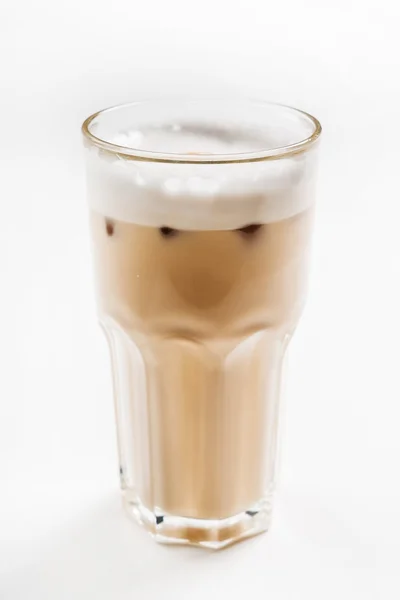 Ice coffee in glass — стоковое фото