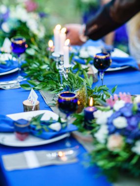 Düğün masa süslü