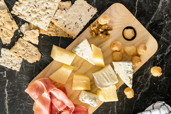 Antipasto di formaggio per vino — Foto Stock