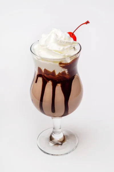 巧克力奶昔饮料 — 图库照片