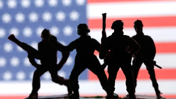 American soldiers statues — Stock Photo, Image