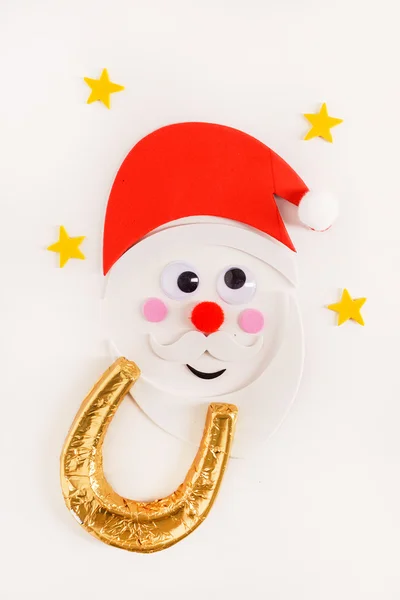 Papier santa claus — Stockfoto