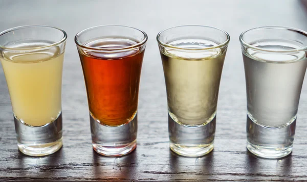 Alcohol drinks in glasses — Stock Photo, Image