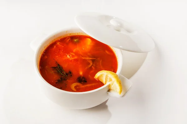 Solyanka mezcla sopa — Foto de Stock