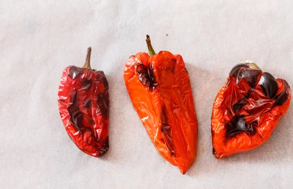 Pečené červené papriky — Stock fotografie