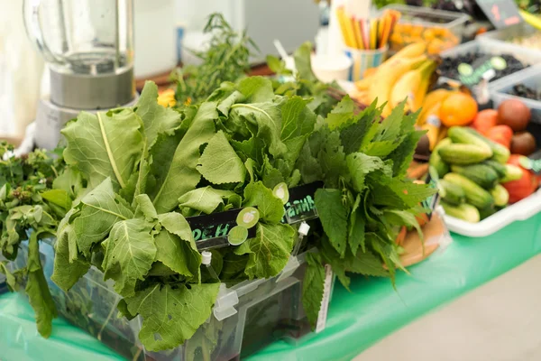 Different salad and greens leaves — Stock Image Different salad and greens leaves Royalty Free Stock Photos