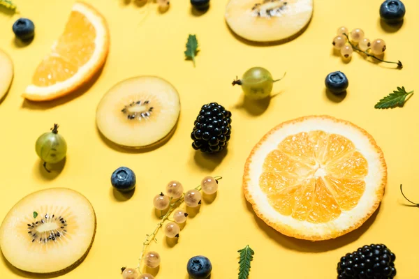 Fondo de frutas coloridas — Foto de Stock