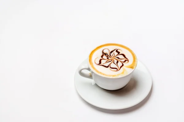 Fincan sıcak cappuccino — Stok fotoğraf