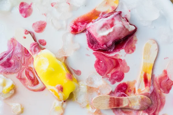 Melted tasty ice cream — Stock Photo, Image