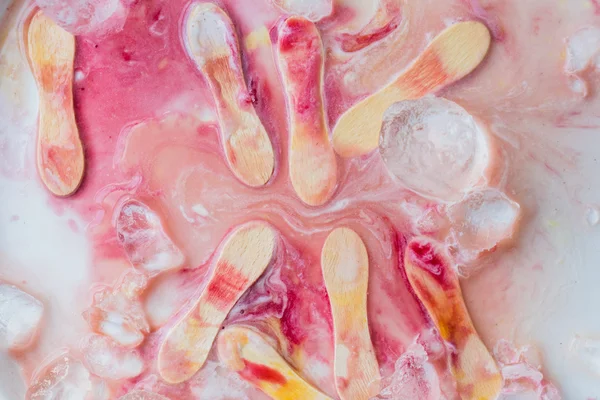 Melted tasty ice cream — Stock Photo, Image