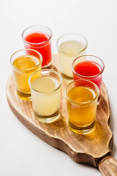 Glasses with  alcoholic drinks — Stock Photo, Image