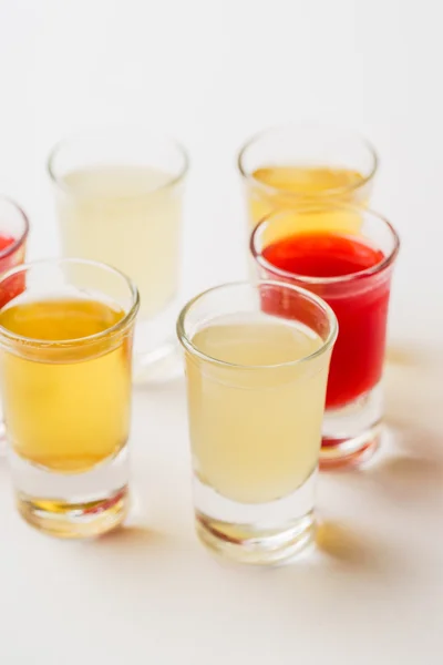 Glasses with alcoholic drink — Stock Photo, Image