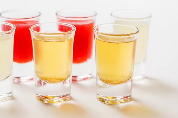 Glasses with  alcoholic drinks — Stock Photo, Image