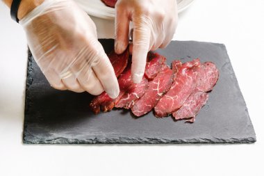 Şef yapım Dana carpaccio