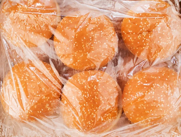 冷凍ハンバーガー パン — ストック写真