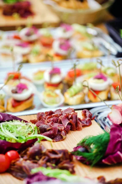Delicious appetizers buffet — Stock Photo, Image