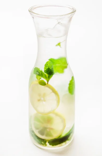 Summer lemonade with ice — Stock Photo, Image