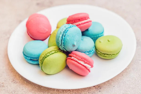 Delicious colorful macaroons — Stock Photo, Image