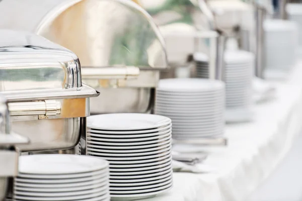 Fresh catering tableware — Stock Photo, Image