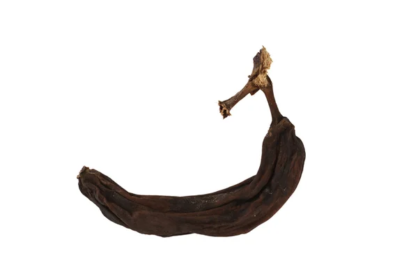 Zwarte overrijpe banaan — Stockfoto
