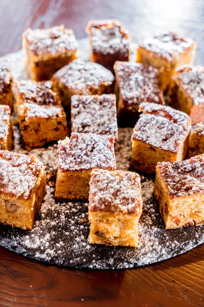 Doce bolo de amêndoa — Fotografia de Stock