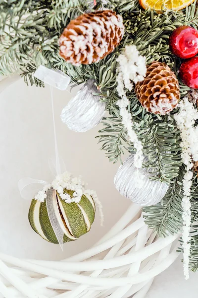 クリスマスの花輪の装飾 — ストック写真