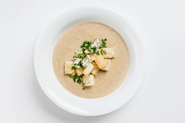 Mushroom cream soup — Stock Photo, Image