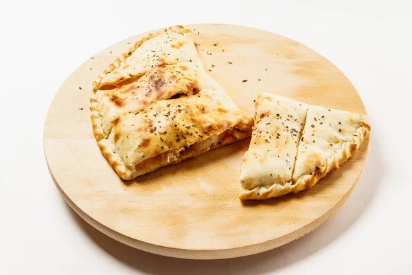 Baked calzone pizza — Stock Photo, Image