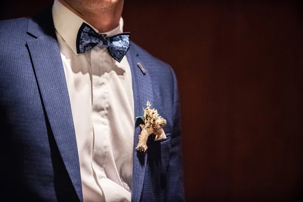 Elegantly dressed groom — Stock Photo, Image