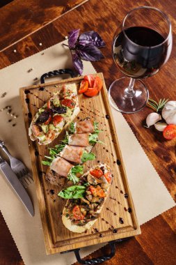 lezzetli İtalyan meze 