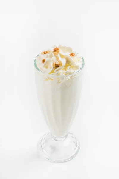 Milk cocktail in glass — Stock Photo, Image