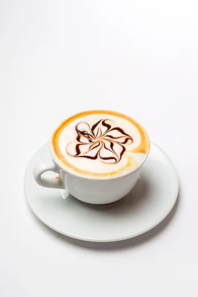 Varm cappuccino i cupen — Stockfoto