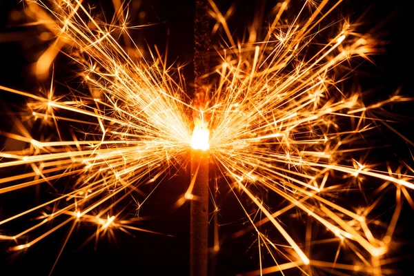 Festive glowing sparkler — Stock Photo, Image