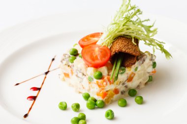 sağlıklı salata tabağı