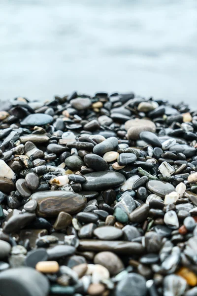 Seixos na praia do mar — Fotografia de Stock