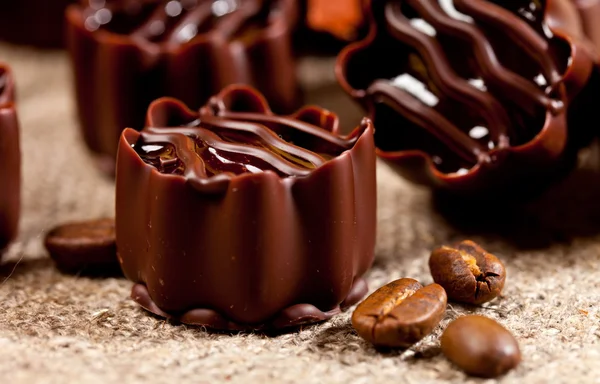 Dulces de chocolate sabrosos — Foto de Stock