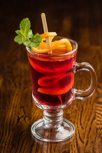 Hot mulled wine — Stock Photo, Image