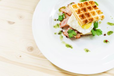 lezzetli kızarmış Kahvaltı