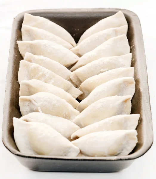 传统的冷冻饺子 — 图库照片